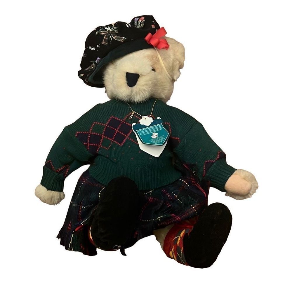 Vintage Fluffy Vanderbear "A Highland Fling" Bear nwt (1993)